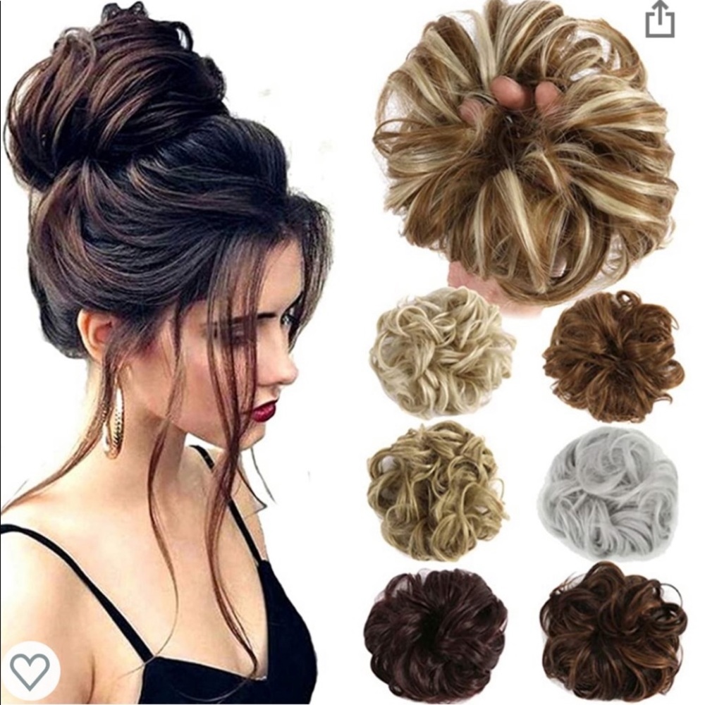 Hair piece messy bun scrunchie updo hair extensions